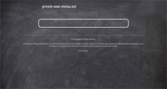 Desktop Screenshot of private-wow-status.net