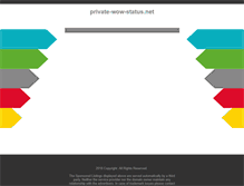 Tablet Screenshot of private-wow-status.net
